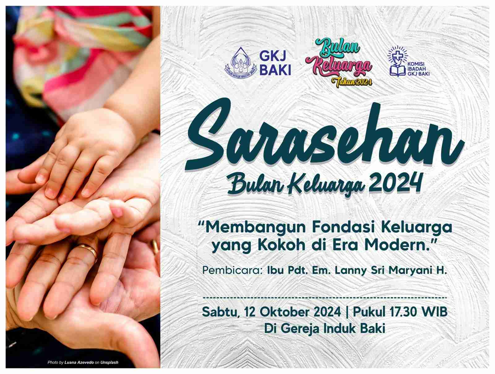 galeri, Sarasehan Bulan Keluarga 2024, gereja kristen jawa, gkj, gkj baki, gereja kristen jawa baki, baki, sukoharjo, gkj klasis sukoharjo, klasis sukoharjo, klasis, sinode gkj, sinode 