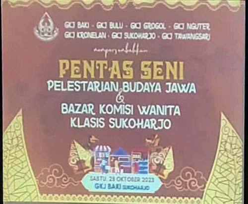 Komisi Warga Dewasa, kegiatan, Pentas Seni dan Bazar KWD Sie Perempuan Klasis Sukoharjo, gereja kristen jawa, gkj, gkj baki, gereja kristen jawa baki, baki, sukoharjo, gkj klasis sukoharjo, klasis sukoharjo, klasis, sinode gkj, sinode 