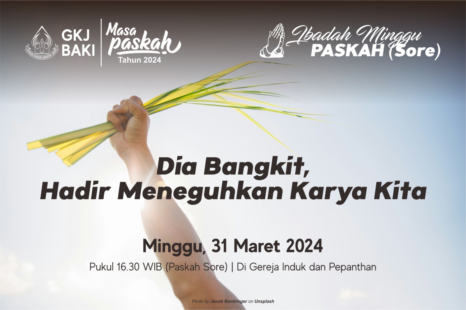 Ibadah Minggu Paskah Sore, gereja kristen jawa, gkj, gkj baki, gereja kristen jawa baki, baki, sukoharjo, gkj klasis sukoharjo, klasis sukoharjo, klasis, sinode gkj, sinode 