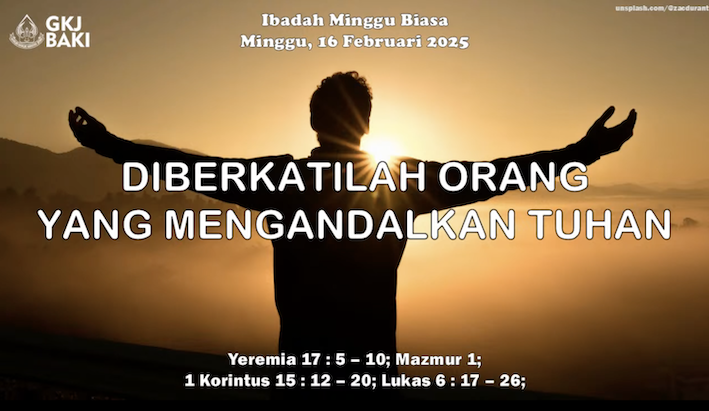 renungan Ibadah, gereja kristen jawa, gkj, gkj baki, gereja kristen jawa baki, baki, sukoharjo, gkj klasis sukoharjo, klasis sukoharjo, klasis, sinode gkj, sinode 