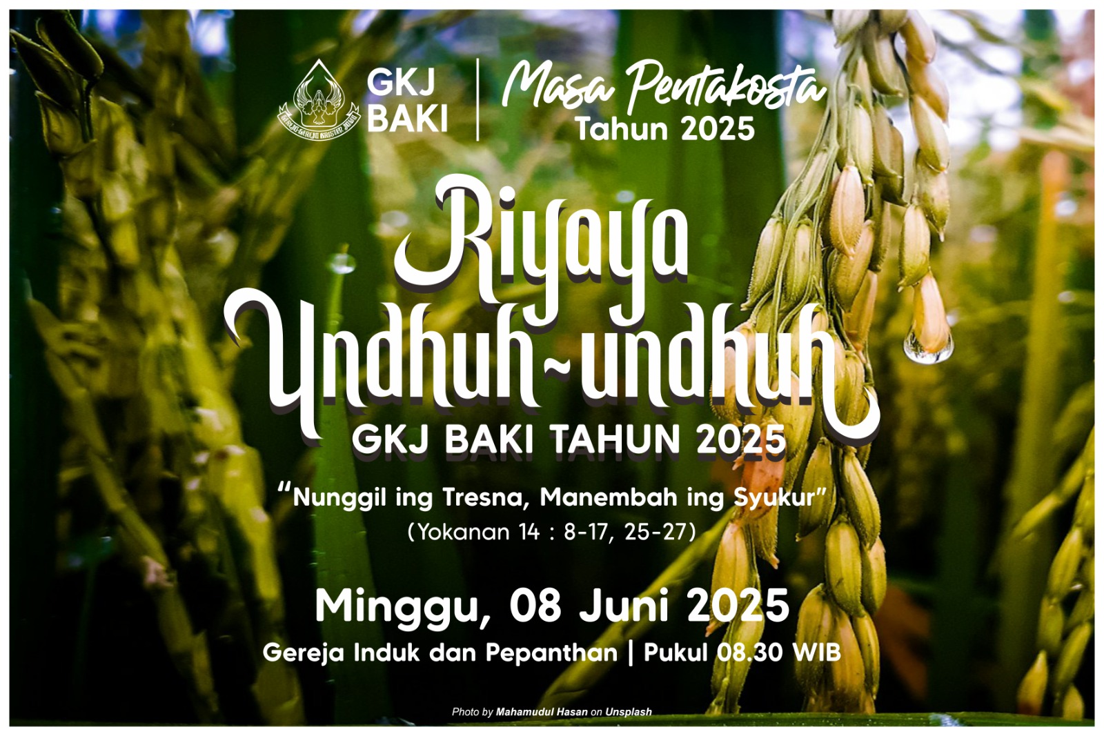 Riyaya Undhuh-Undhuh GKJ Baki 2025, gereja kristen jawa, gkj, gkj baki, gereja kristen jawa baki, baki, sukoharjo, gkj klasis sukoharjo, klasis sukoharjo, klasis, sinode gkj, sinode 