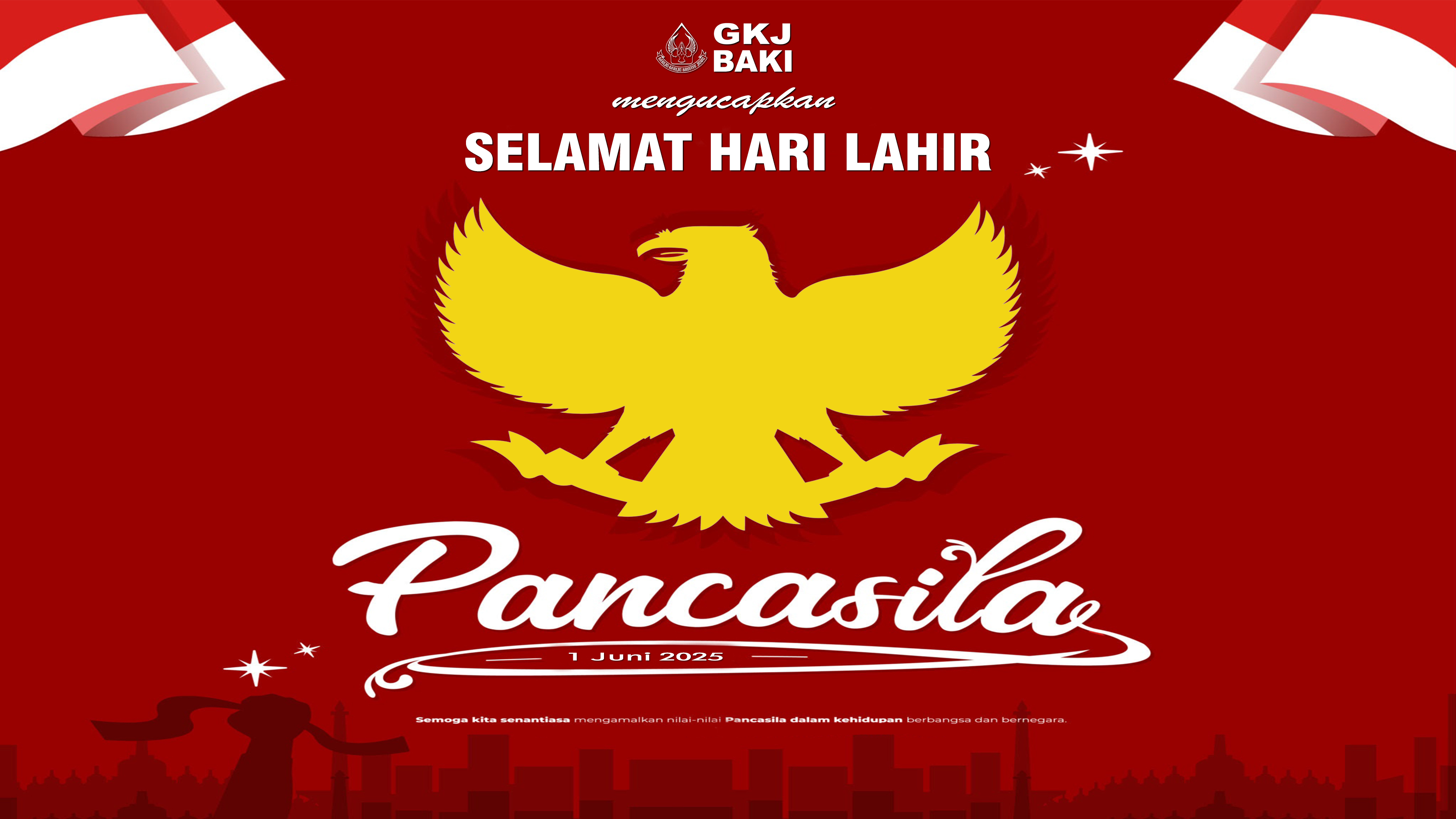 Selamat Hari Lahir Pancasila 1 Juni 2025, gereja kristen jawa, gkj, gkj baki, gereja kristen jawa baki, baki, sukoharjo, gkj klasis sukoharjo, klasis sukoharjo, klasis, sinode gkj, sinode 