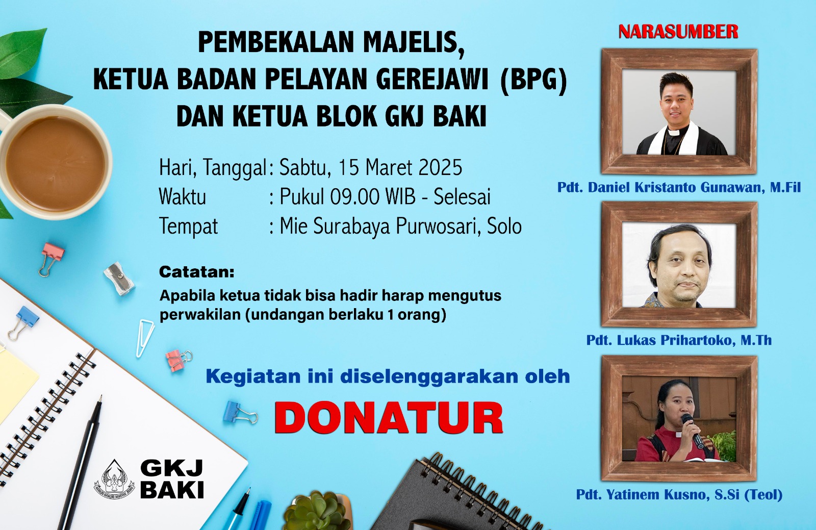 warta jemaat, Pembekalan Majelis, Ketua Badan Pelayan Gerejawi (BPG) dan Ketua Blok GKJ Baki, gereja kristen jawa, gkj, gkj baki, gereja kristen jawa baki, baki, sukoharjo, gkj klasis sukoharjo, klasis sukoharjo, klasis, sinode gkj, sinode 